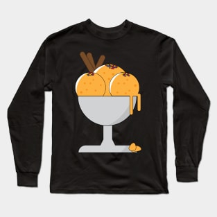 Melting Peach Ice Cream Long Sleeve T-Shirt